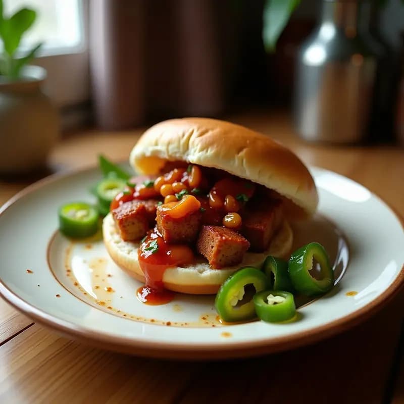 Bao Vegano de Jackfruit BBQ y Pepino Encurtido: Receta China en Steamer Sin Gluten