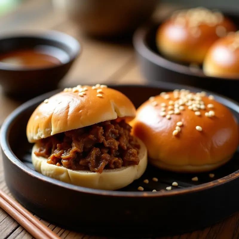 Bao Vegano de Cerdo Pullman de Setas Portobello: Receta China en Airfryer