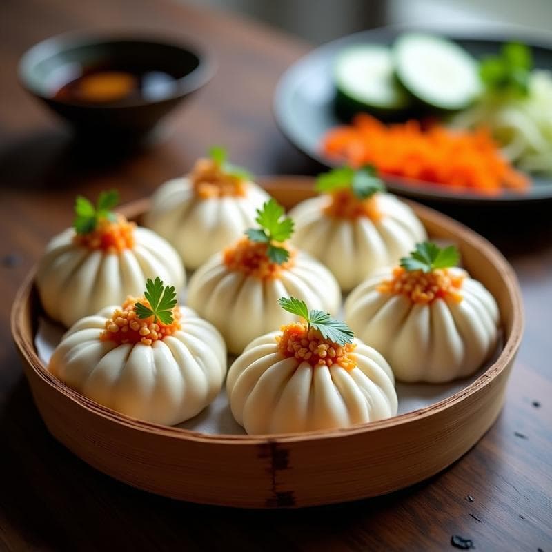 Bao Vegano de Tofu Fermentado y Kimchi: Receta China al Vapor en Thermomix
