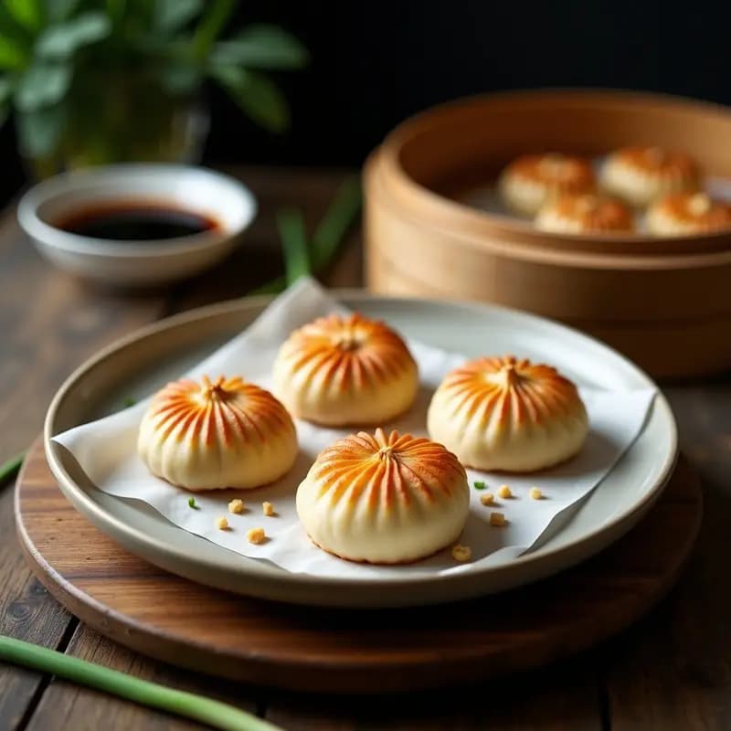 Baos al Vapor de Cerdo y Cacahuetes: Receta China Tradicional con Masa Esponjosa