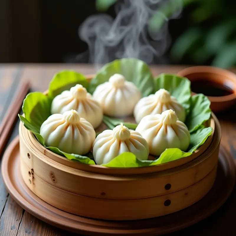 Baozi de Cerdo y Col China al Vapor: Receta China Tradicional en Olla Exprés