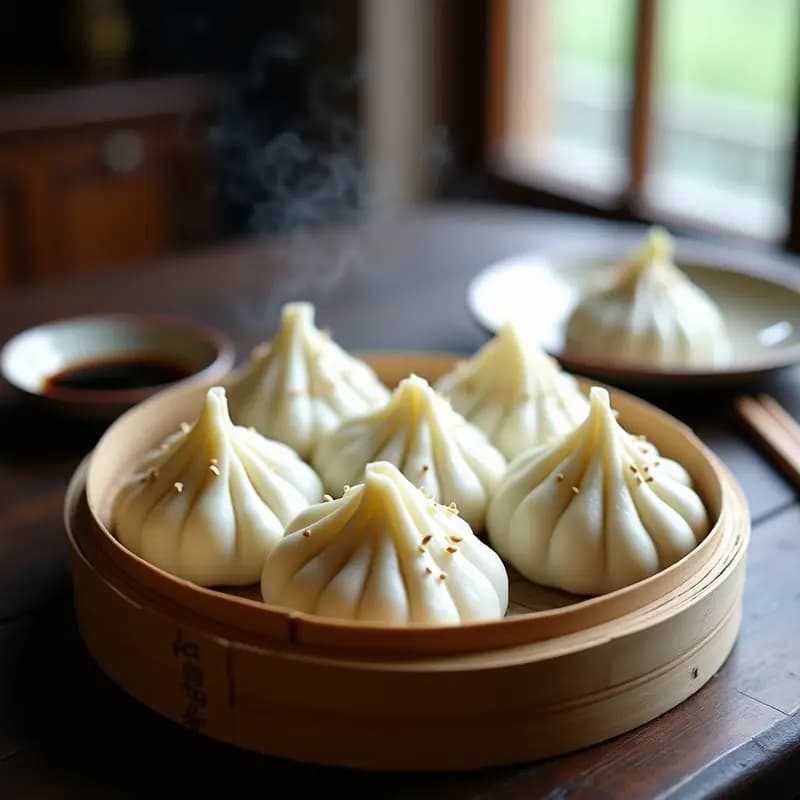 Baozi al Vapor Rellenos de Tofu y Repollo: Receta China Vegana y Esponjosa