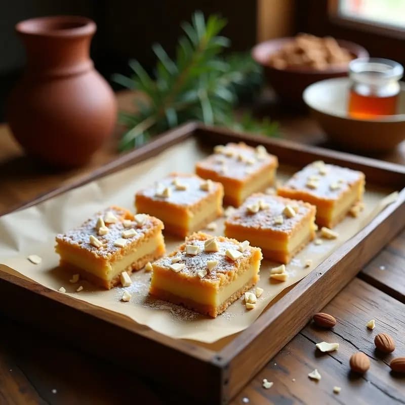 Bares de Alfajor Casero con Almendras y Miel: Dulce Árabe-Andaluz en 30 Minutos