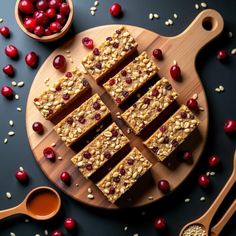 Bares de Proteína de Semillas de Cáñamo y Arándanos: Snack Keto para Deportistas