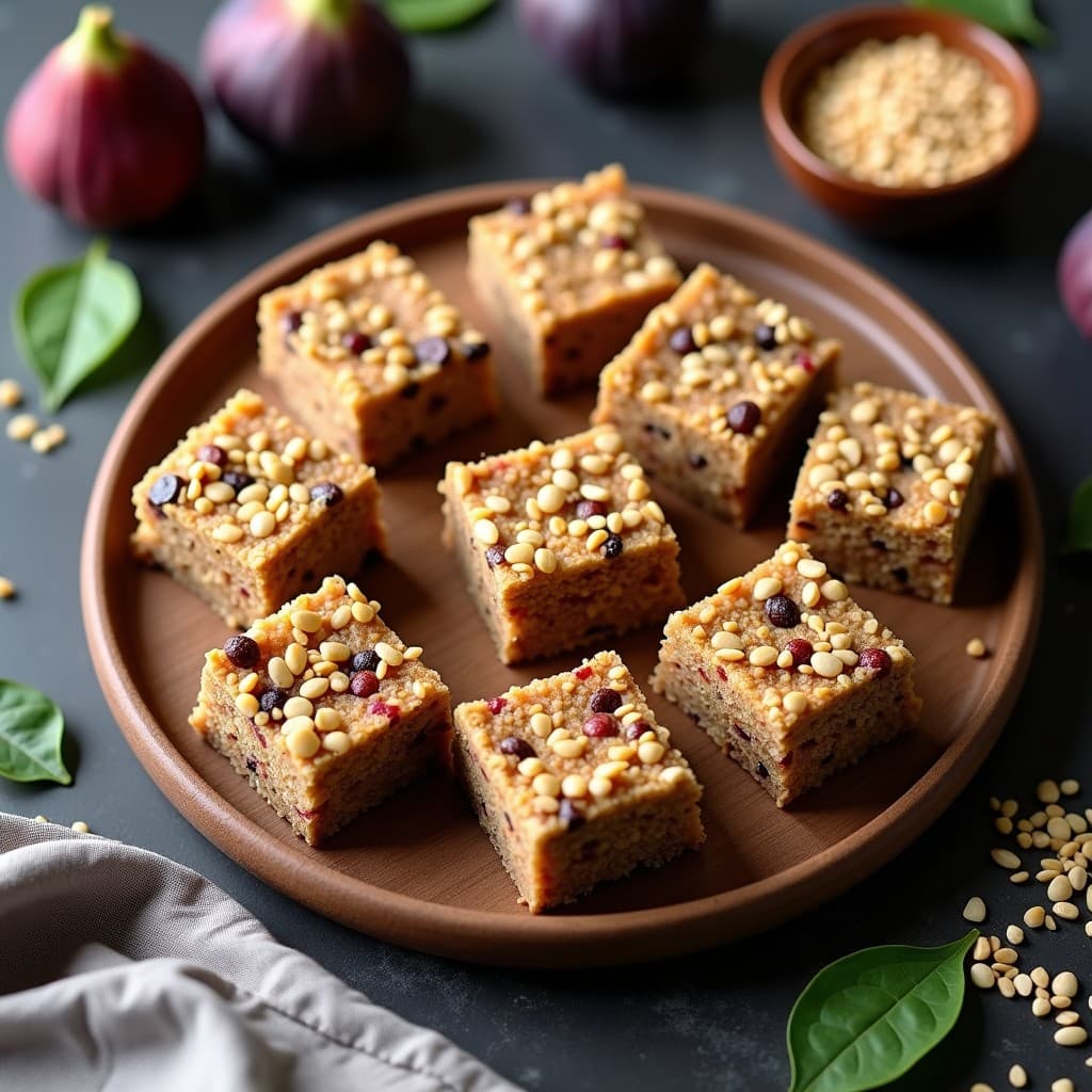 Barras Energéticas de Higos y Semillas de Cáñamo: Snack Vegano para Deporte
