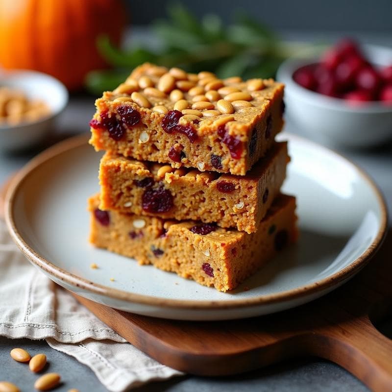 Barras Energéticas de Semillas de Calabaza y Arándanos Liofilizados: Snack Keto y Sin Azúcar
