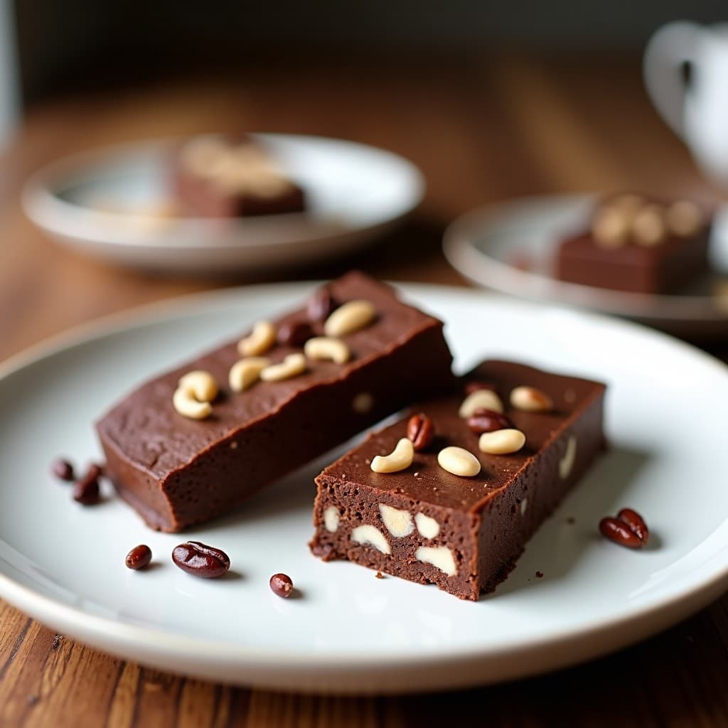 Barras de Energía de Cacao y Aceite de Coco con Trozos de Nuez de Brasil: Snack Keto y Sin Azúcar