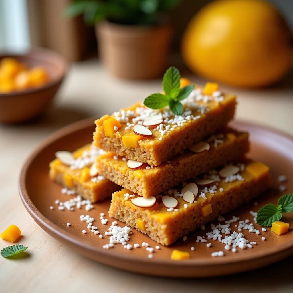 Barritas de Amaranto y Mango Deshidratado: Snack Energético Peruano Sin Azúcar