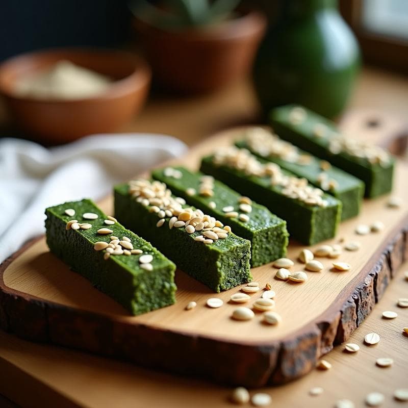Barritas de Avena, Alga Espirulina y Semillas de Girasol: Snack Vegano y Alto en Hierro