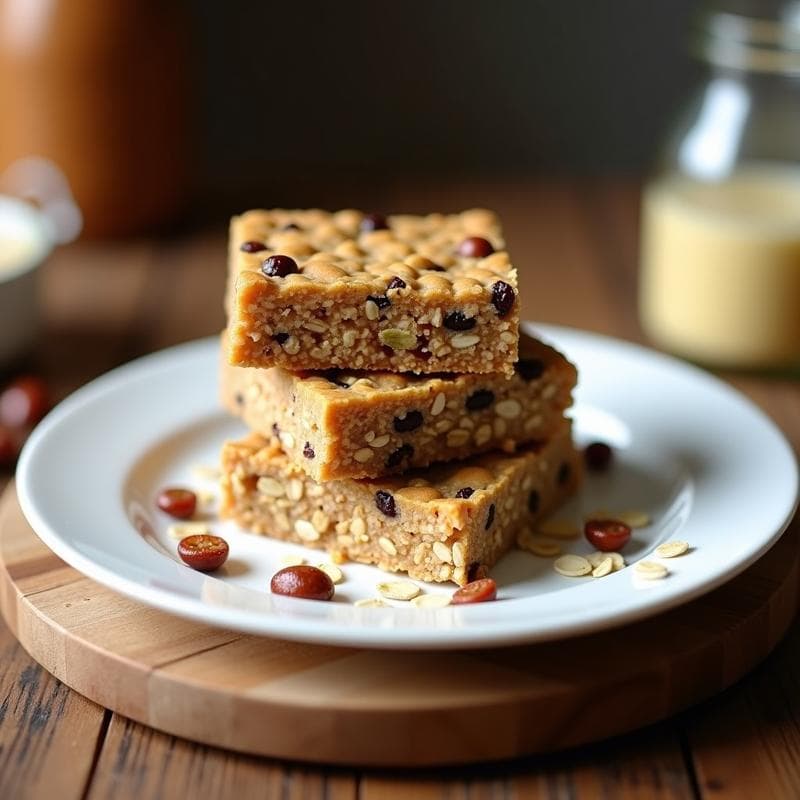 Barritas de Copos de Avena y Mantequilla de Almendra: Snack Energético Sin Horno en 15 Minutos