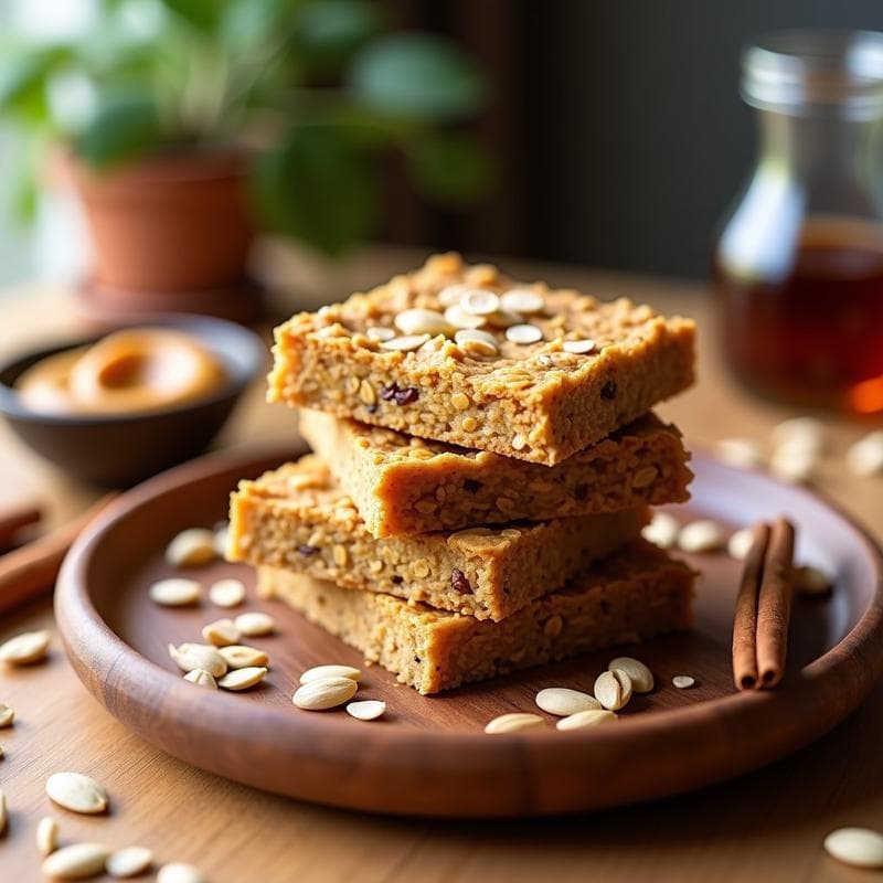 Barritas de Copos de Avena y Semillas de Calabaza: Desayuno Energético Sin Horno