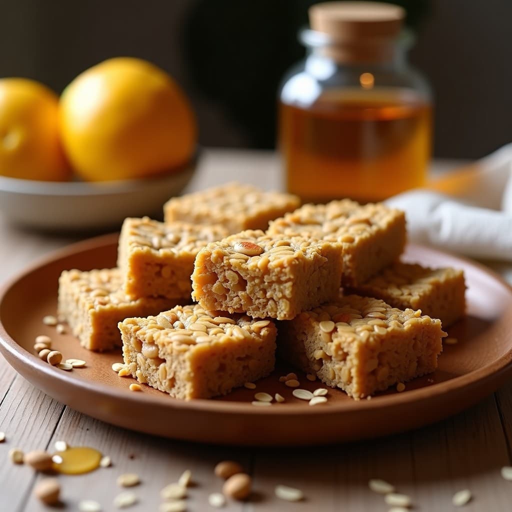 Barritas de Avena y Semillas de Giraol con Miel: Desayuno Energético y Sin Gluten