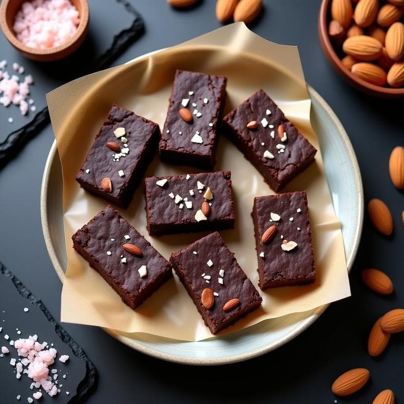 Barritas de Cacao y Almendras con Sal del Himalaya: Snack Keto y Sin Azúcar en 15 Minutos