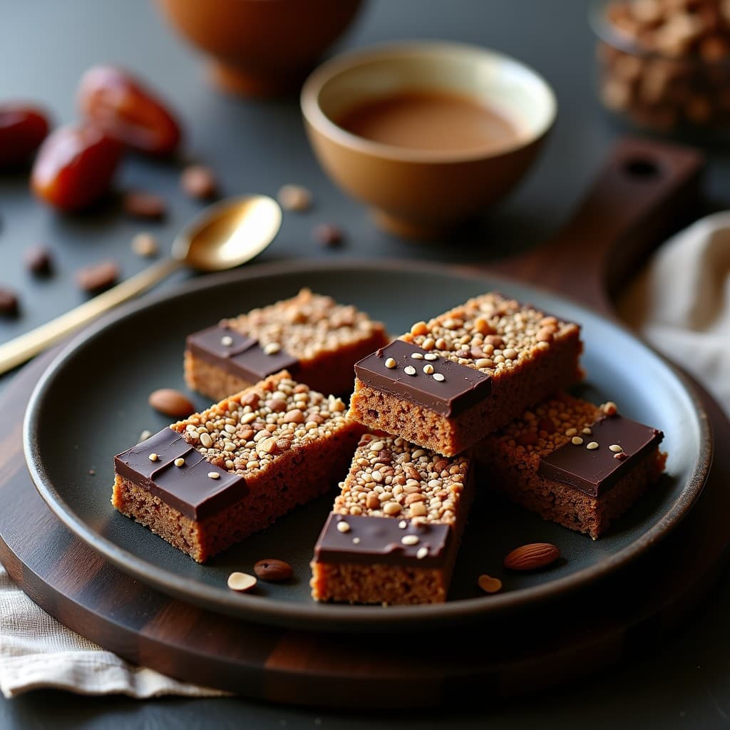 Barr Ritual de Café y Dátiles con Cobertura de Chocolate 85%: Energía Natural Sin Azúcar