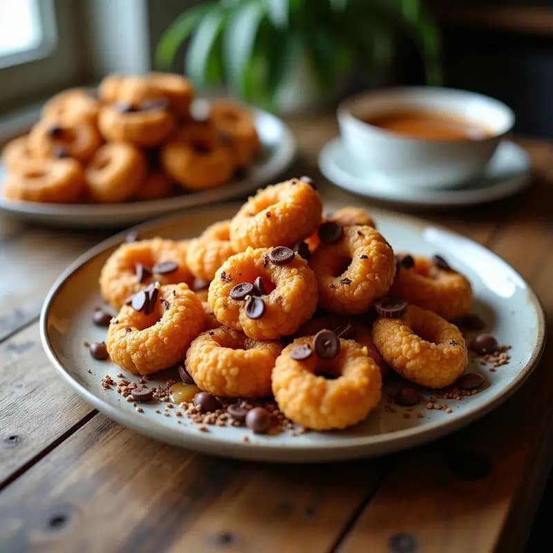 Barritas de Cereal Fritas con Cobertura de Chocolate y Caramelo Salado: Snack que Engancha
