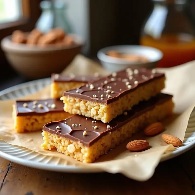 Barritas de Cereales con Chocolate y Caramelo: Snack Dulce para cualquier Hora