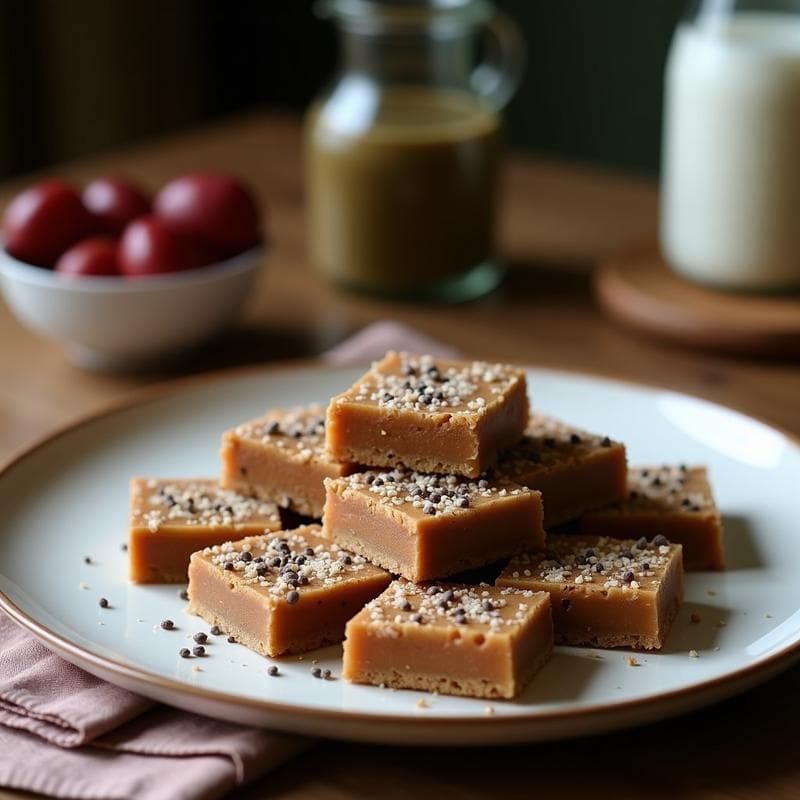 Barritas de Dátiles y Coco con Semillas de Chía: Snack Energético para Deportistas
