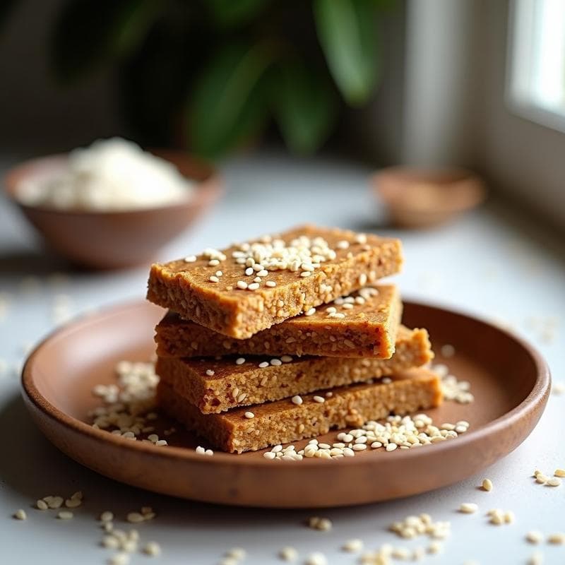 Barritas de Dátiles y Harina de Grillo: Snack Proteico Sostenible Sin Horno