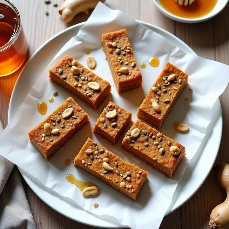 Barritas Energéticas de Cacahuete y Jengibre: Receta para Tupper
