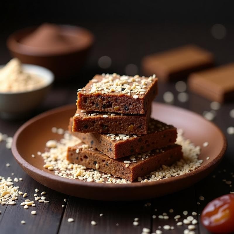 Barritas Energéticas de Dátiles y Semillas de Cáñamo: Snack Vegano y Alta en Proteína