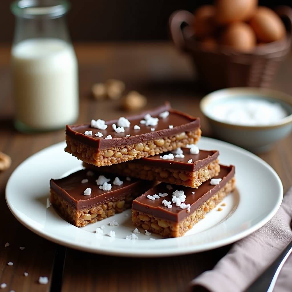 Barritas Energéticas de Dátiles, Nueces y Cacao con Toque de Sal Marina: Snack Crudivegano