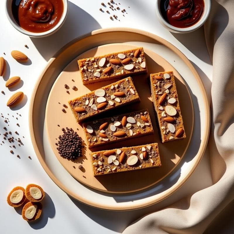 Barritas Energéticas de Dátiles y Semillas de Chía: Receta Vegana y Sin Horno