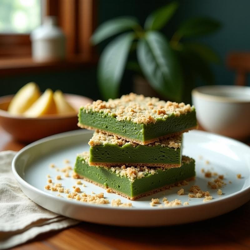 Barritas Energéticas de Espirulina y Coco: Snack Keto con Toque Tropical