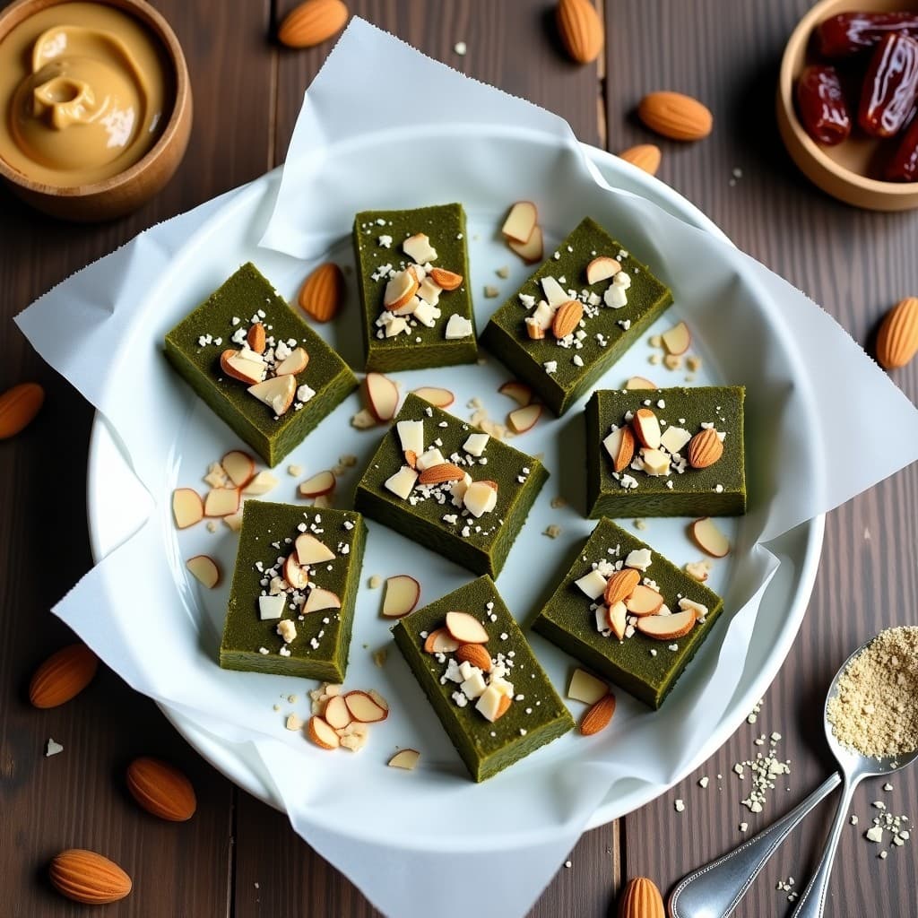 Barritas de Proteína de Almendra y Alga Chlorella: Snack Vegano Sin Horno y Detox