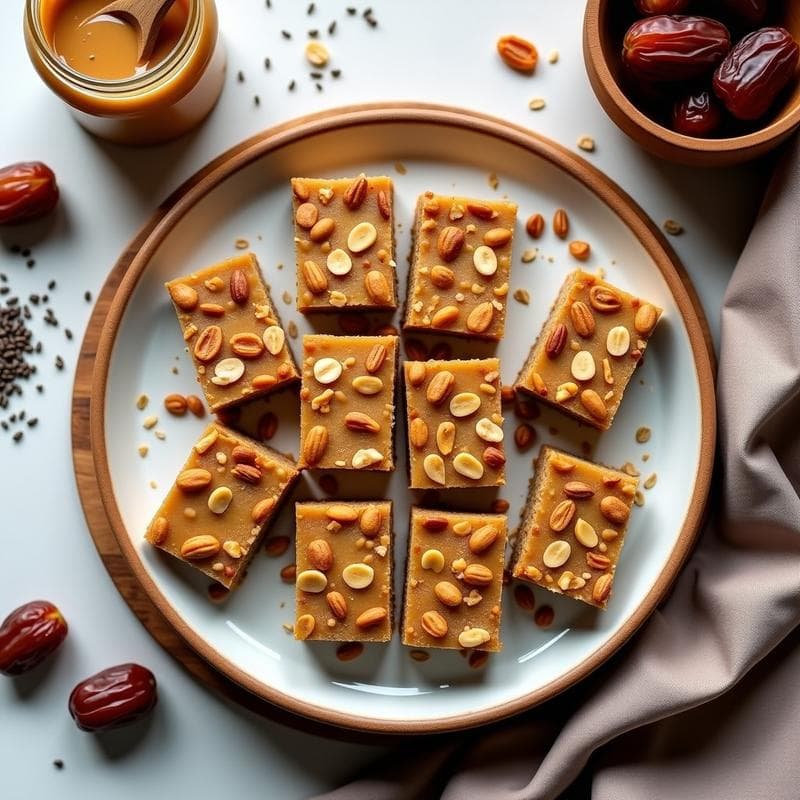 Barritas de Proteína de Avena y Mantequilla de Cacahuete: Receta Sin Horno y Alta en Energía