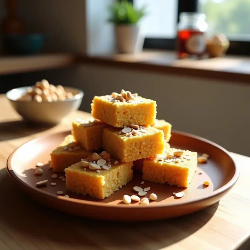 Barritas de Proteína de Caña de Maíz y Cacahuete: Snack Vegano para Deportistas en 10 Minutos