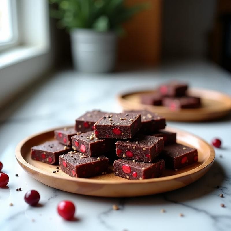 Barritas de Proteína de Hepatillas de Cordero y Arándanos: Snack Keto y Alto en Hierro
