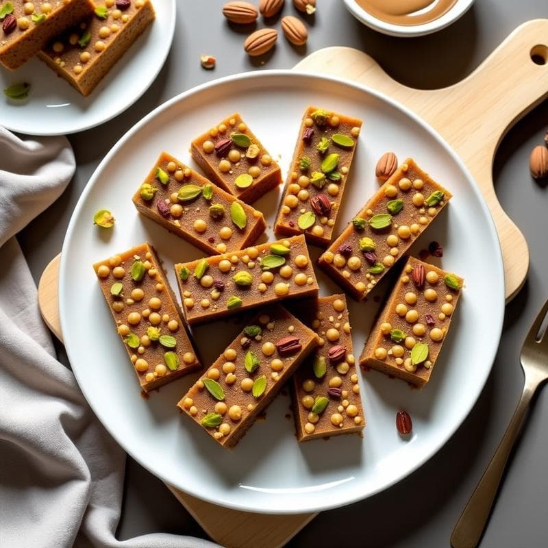 Barritas de Proteína depipe de Garbanzo y Pistacho: Snack Vegano para Deportistas