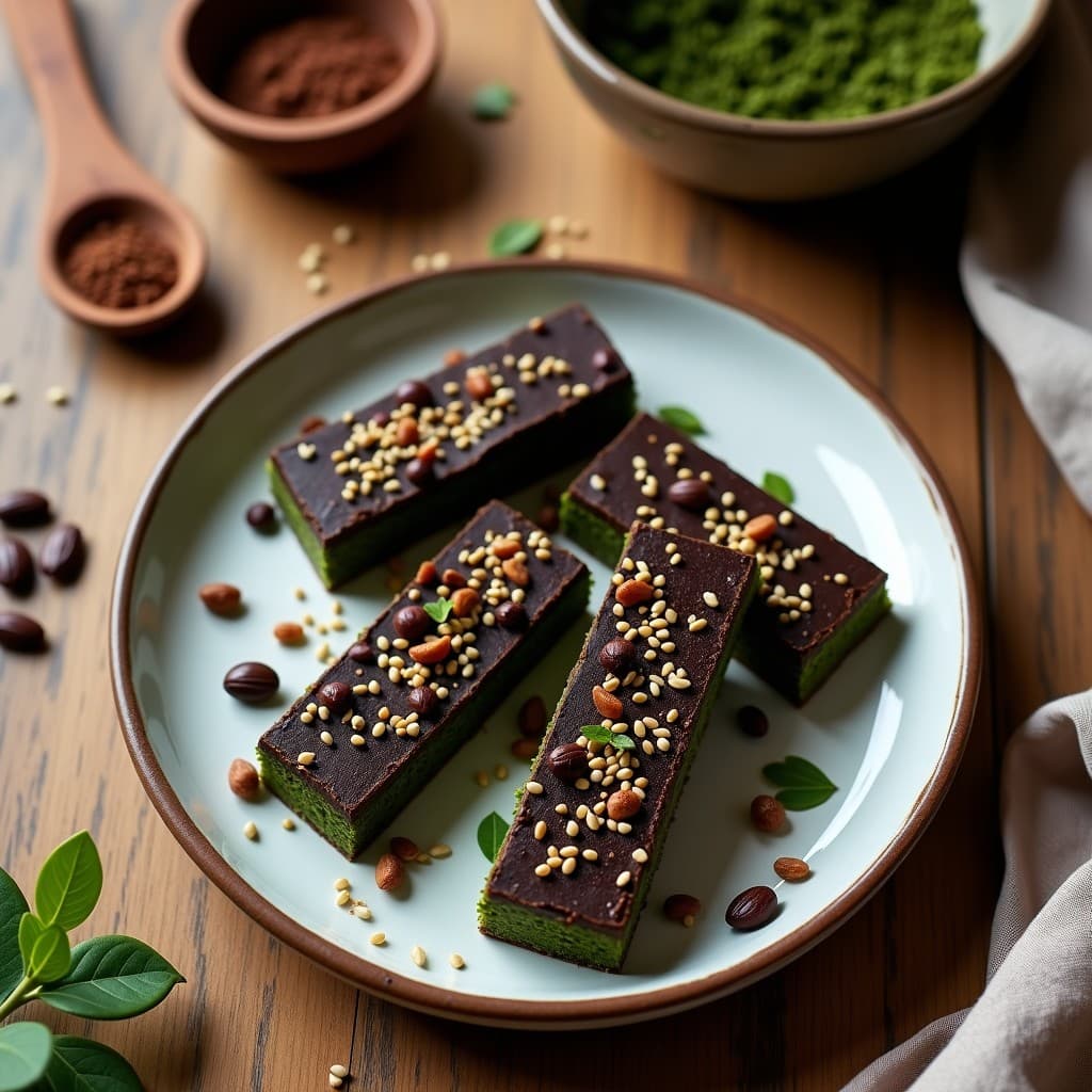 Barritas de Proteína de Grillo y Algas Spirulina con Covertura de Cacao: Snack Futurista Sin Horno