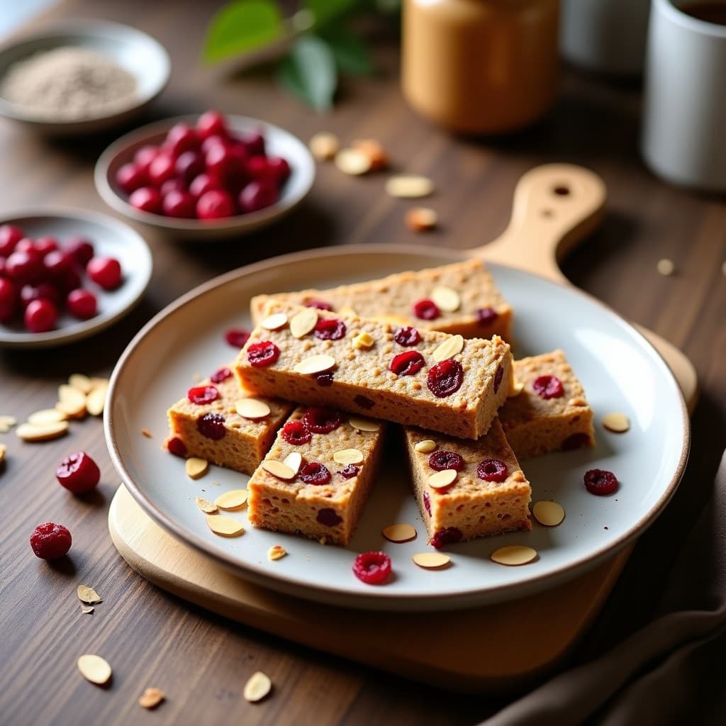Barritas Energéticas de Proteína de Guisante y Arándanos Liofilizados: Snack Fitness