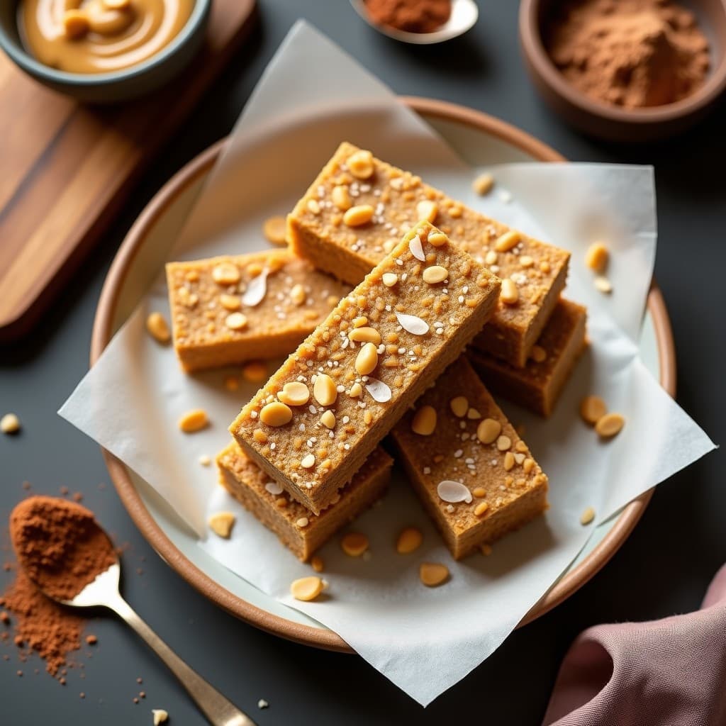 Barritas de Proteína con Harina de Guisante y Mantequilla de Cacahuete: Snack Post-Entreno