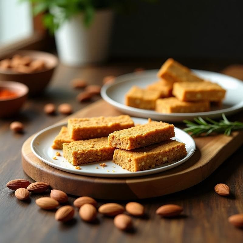 Barritas de Proteína de Pollo Deshidratado y Almendras: Snack Keto y Alto en Proteínas