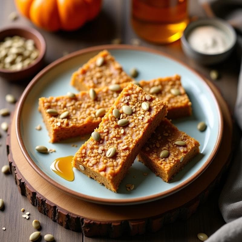 Barritas Energéticas de Semillas de Calabaza y Miel: Snack Saludable y Sin Horno