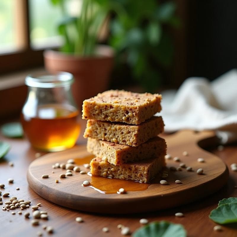 Barritas de Semillas de Chía y Girasol con Miel de Agave: Snack Vegano y Alto en Omega-3