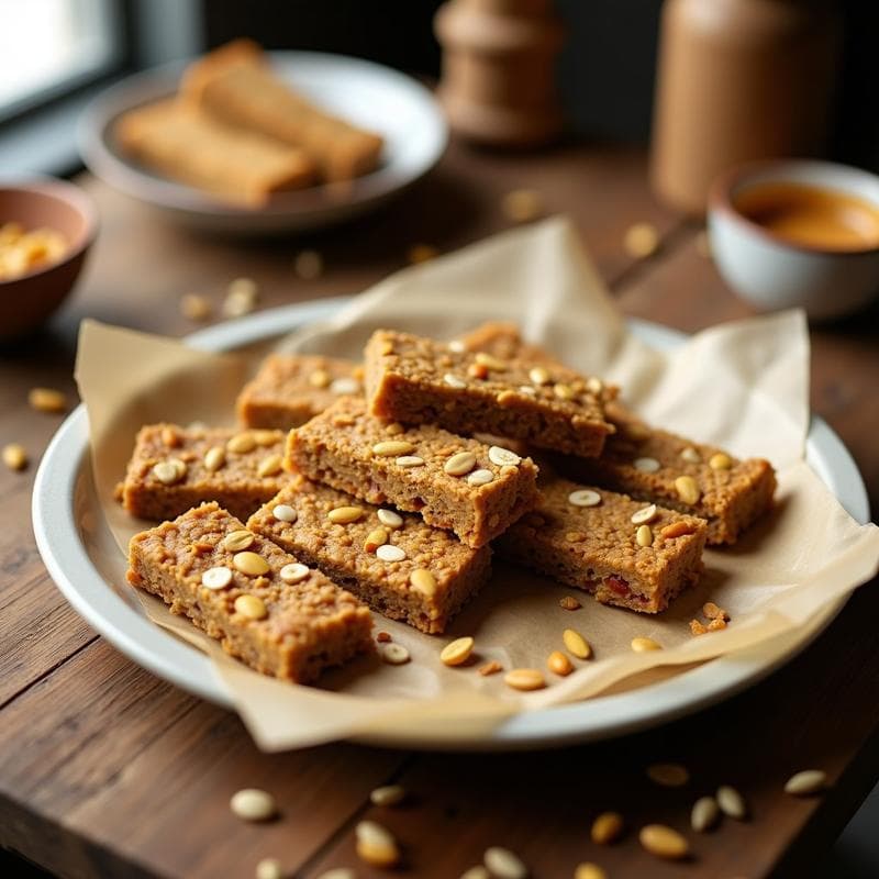Barritas Energéticas de Semillas de Girasol y Tahini: Receta Sin Horno y Alta en Magnesio
