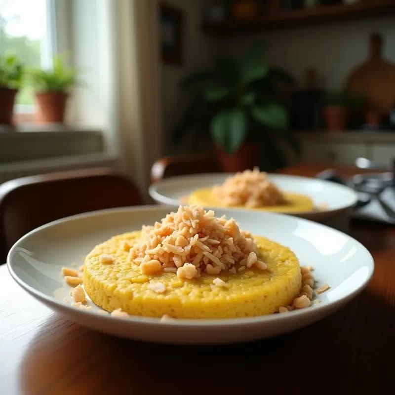 Basbousa Egipcia con Coco y Jarabe de Azahar: Postre Semolón Sin Lácteos