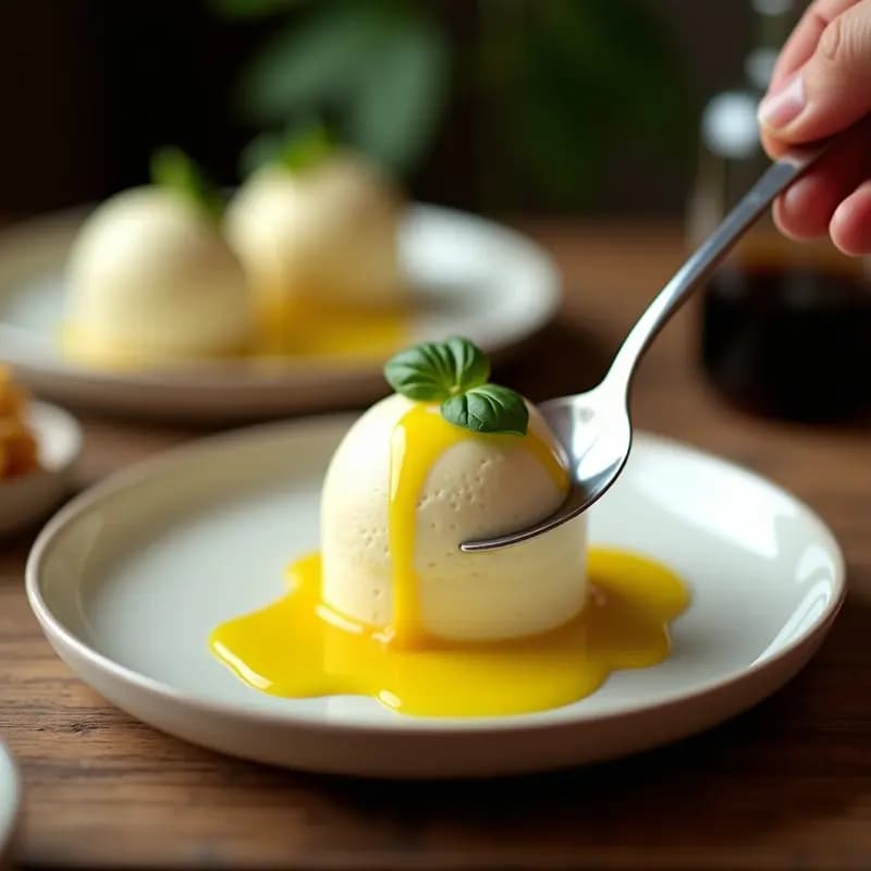 Basi e Parmigiano: Helado Italiano de Queso Parmesano y Vinagre Balsámico para Aperitivo