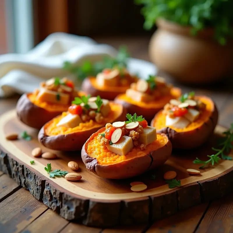 Batata Rellena de Merluza y Pimientos Piquillo: Receta Española en Horno con Toque Gourmet