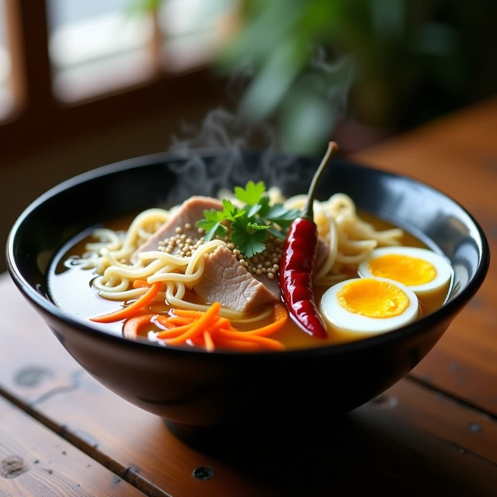 Batchoy de Fideos de Arroz con Cerdo y Huevos Marinados: Receta Filipina en Thermomix