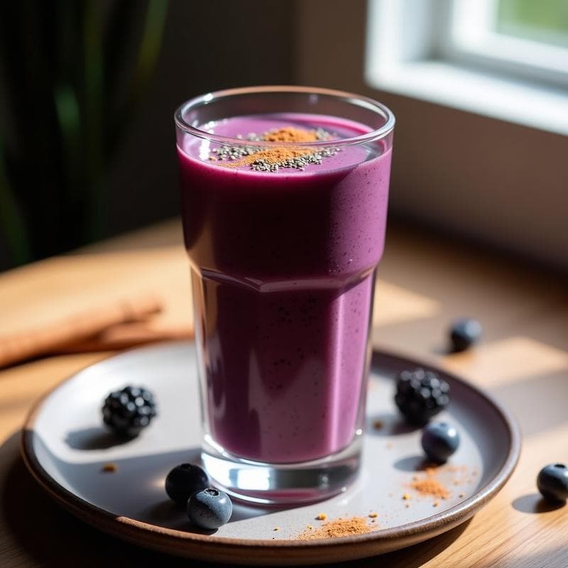 Batido de Açaí y Protein Powder: Bebida Brasileña Keto y Alta en Proteína
