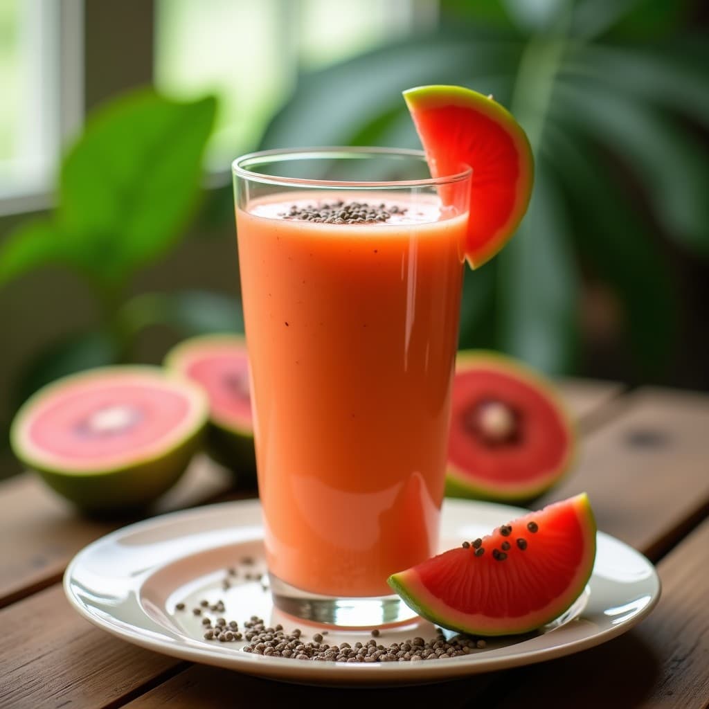 Batido de Acerola y Guayaba con Leche de Anacardos: BebidaBrasileña Antioxidante en 5 Minutos