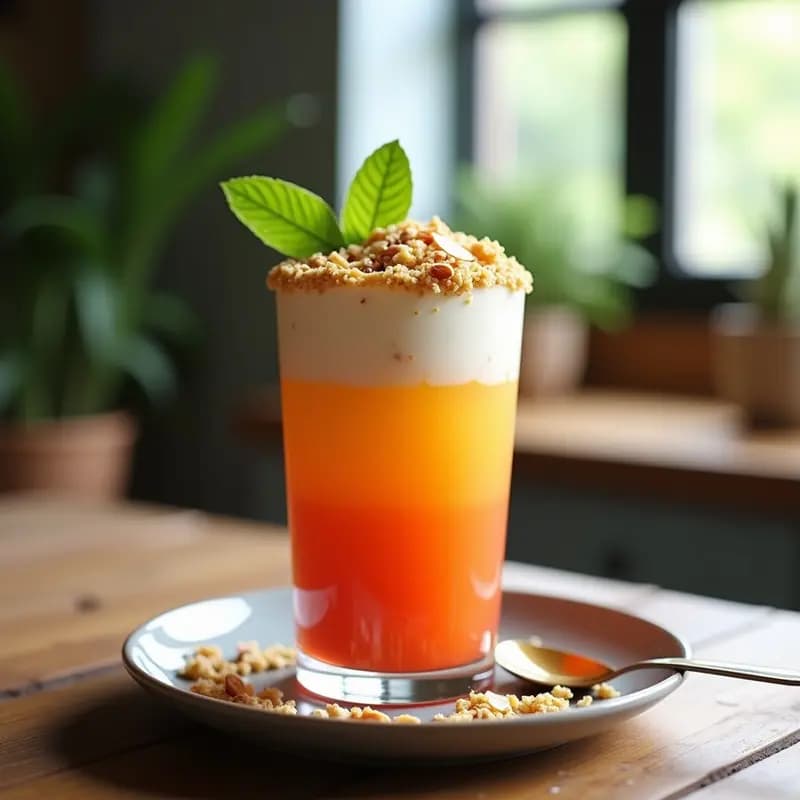 Batido de Acerola y Maracuyá con Chía y Granola Casera: Desayuno Tropical Antioxidante en 5 Minutos