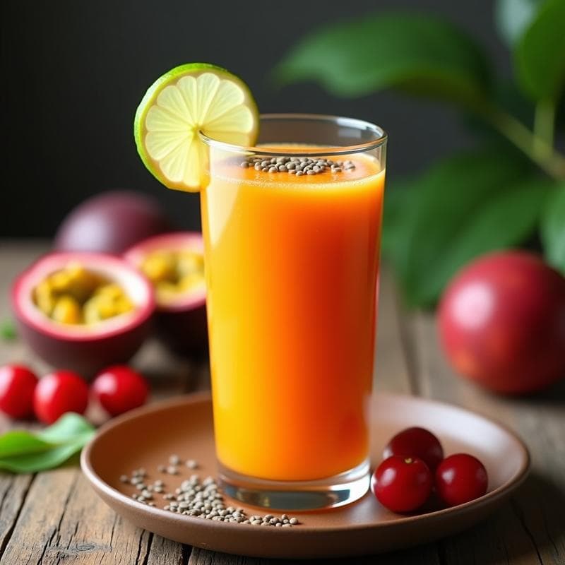 Batido de Acerola y Maracuyá: Bebida Brasileña Rica en Vitamina C en 5 Minutos