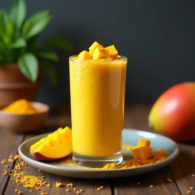 B Adriano de Mango y Chía con Leche de Almendras: Bebida Brasileña Detox