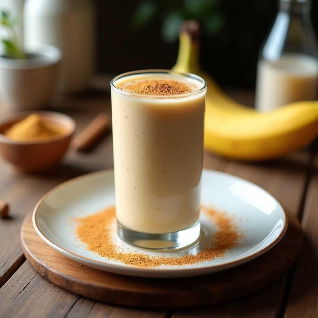 Batido de Al Gaussul y Plátano con Semillas de Lino: Bebida Árabe Energética y Digestiva