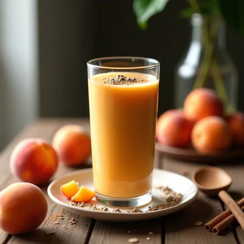 Batido de Albaricoque y Avena con Semillas de Chía: Desayuno saciante y digestivo